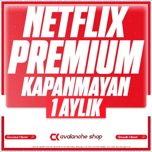 ÖZEL PROFİL  1 Aylık Netflix Premium 4K + GARANTİ